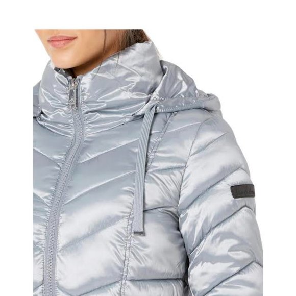 NWT $230 SAM EDELMAN Women XS (US 0-2) Hooded Puffer Coat Winter Snow Jacket - Picture 5 of 16